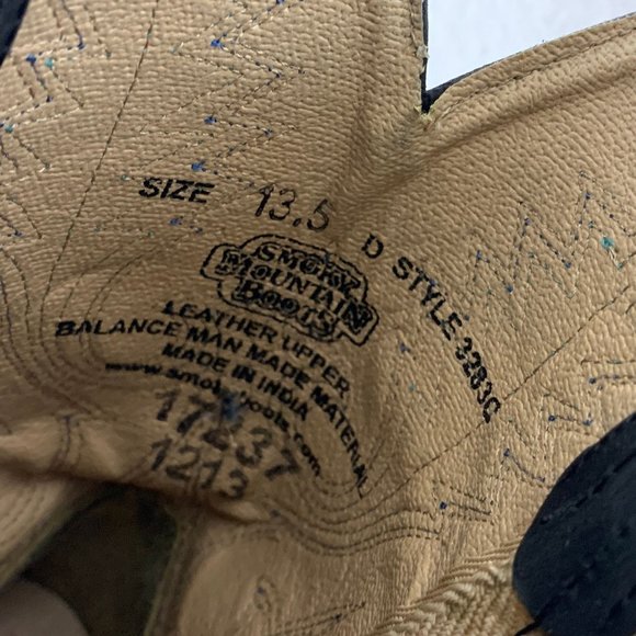 Smokey Mountain Embellished Black with Blue Cowgirl Boots Sz 13.5 - Picture 4 of 12